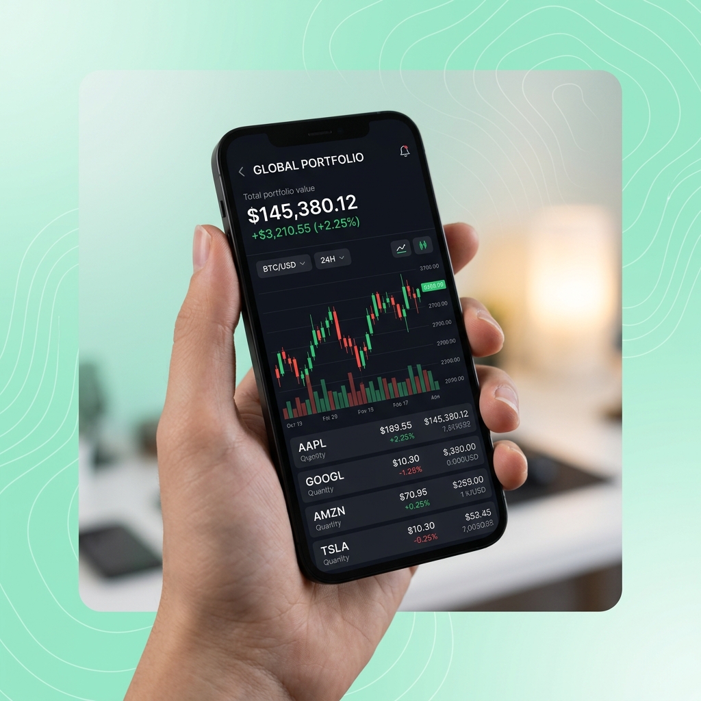 ForTradex Mobile App Hand Showcase